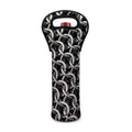 Chainmail Ring Pattern Print Single Neoprene Wine Tote
