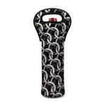 Chainmail Ring Pattern Print Single Neoprene Wine Tote