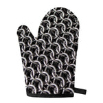 Chainmail Ring Pattern Print Single Oven Mitt