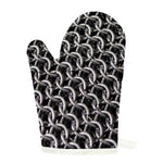 Chainmail Ring Pattern Print Single Oven Mitt