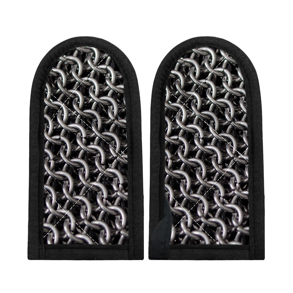 Chainmail Ring Pattern Print Skillet Handle Cover