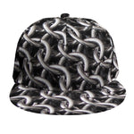 Chainmail Ring Pattern Print Snapback Cap
