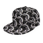 Chainmail Ring Pattern Print Snapback Cap