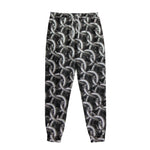 Chainmail Ring Pattern Print Sweatpants