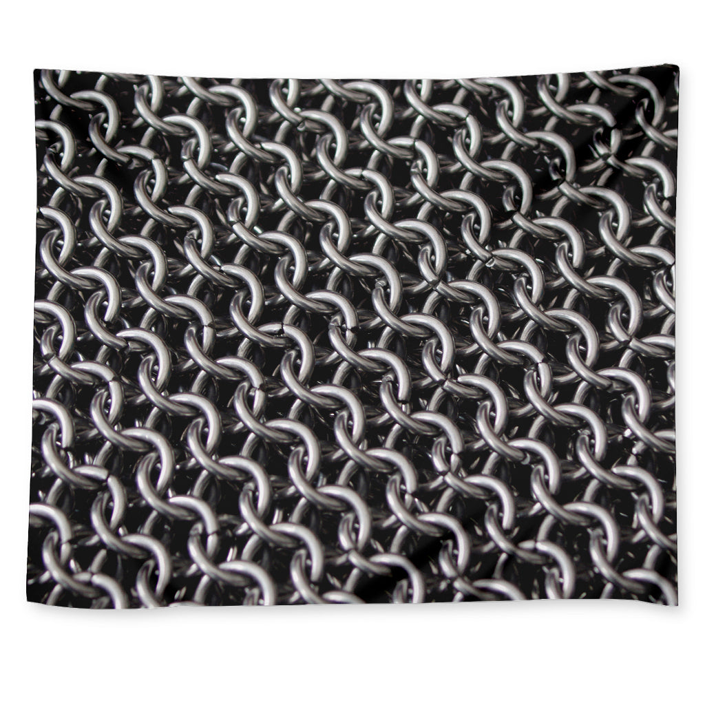 Chainmail Ring Pattern Print Tapestry