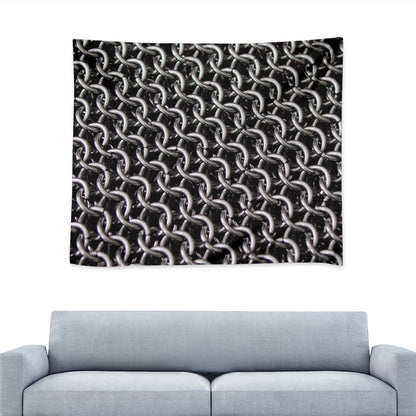 Chainmail Ring Pattern Print Tapestry