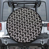 Chainmail Ring Pattern Print Tire Cover