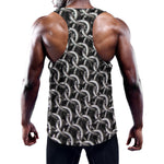 Chainmail Ring Pattern Print Training Tank Top
