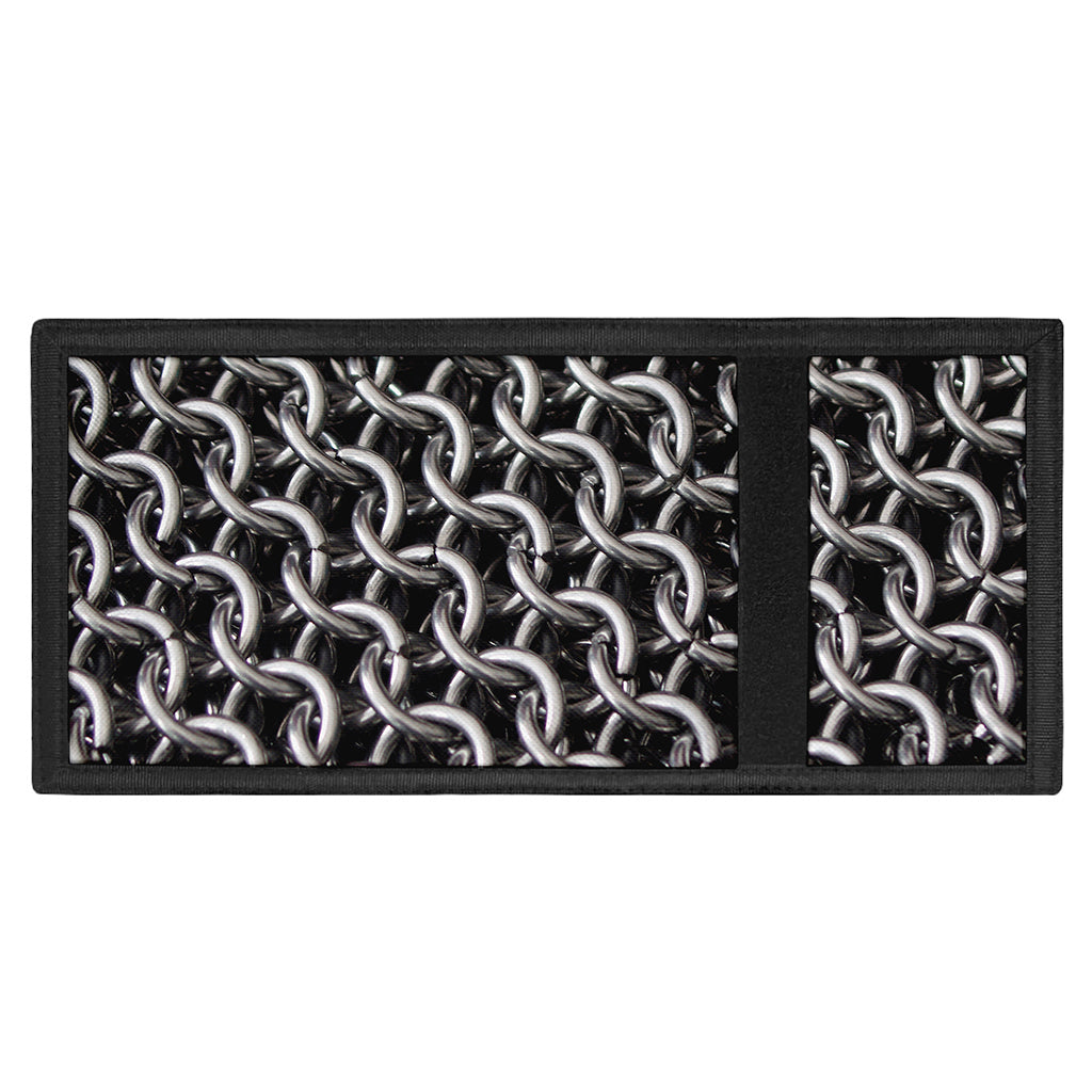Chainmail Ring Pattern Print Trifold Wallet