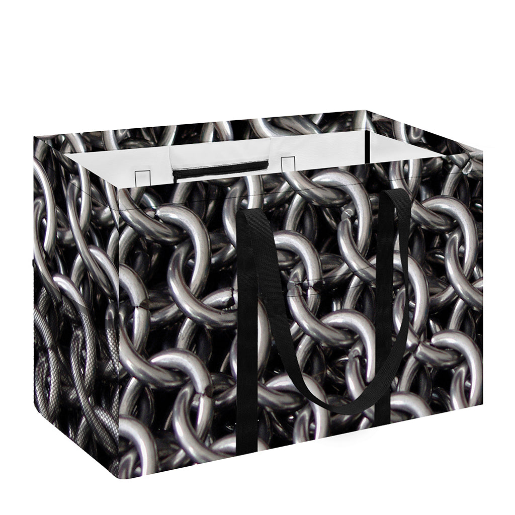 Chainmail Ring Pattern Print Utility Tote Bag
