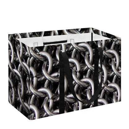 Chainmail Ring Pattern Print Utility Tote Bag