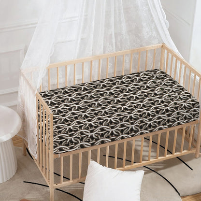 Chainmail Ring Print Baby Crib Sheet
