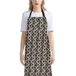 Chainmail Ring Print Bib Apron With Pocket