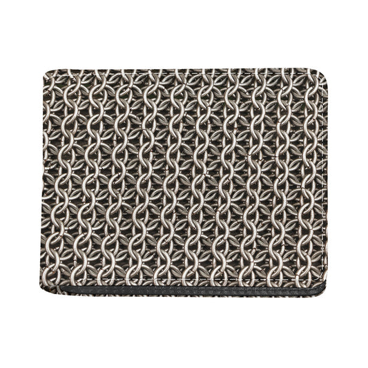 Chainmail Ring Print Bifold Wallet