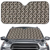 Chainmail Ring Print Car Windshield Sun Shade