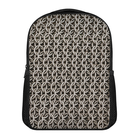 Chainmail Ring Print Casual Backpack