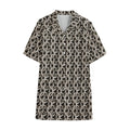 Chainmail Ring Print Cotton Hawaiian Shirt