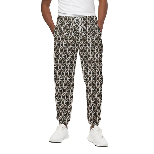 Chainmail Ring Print Cotton Pants