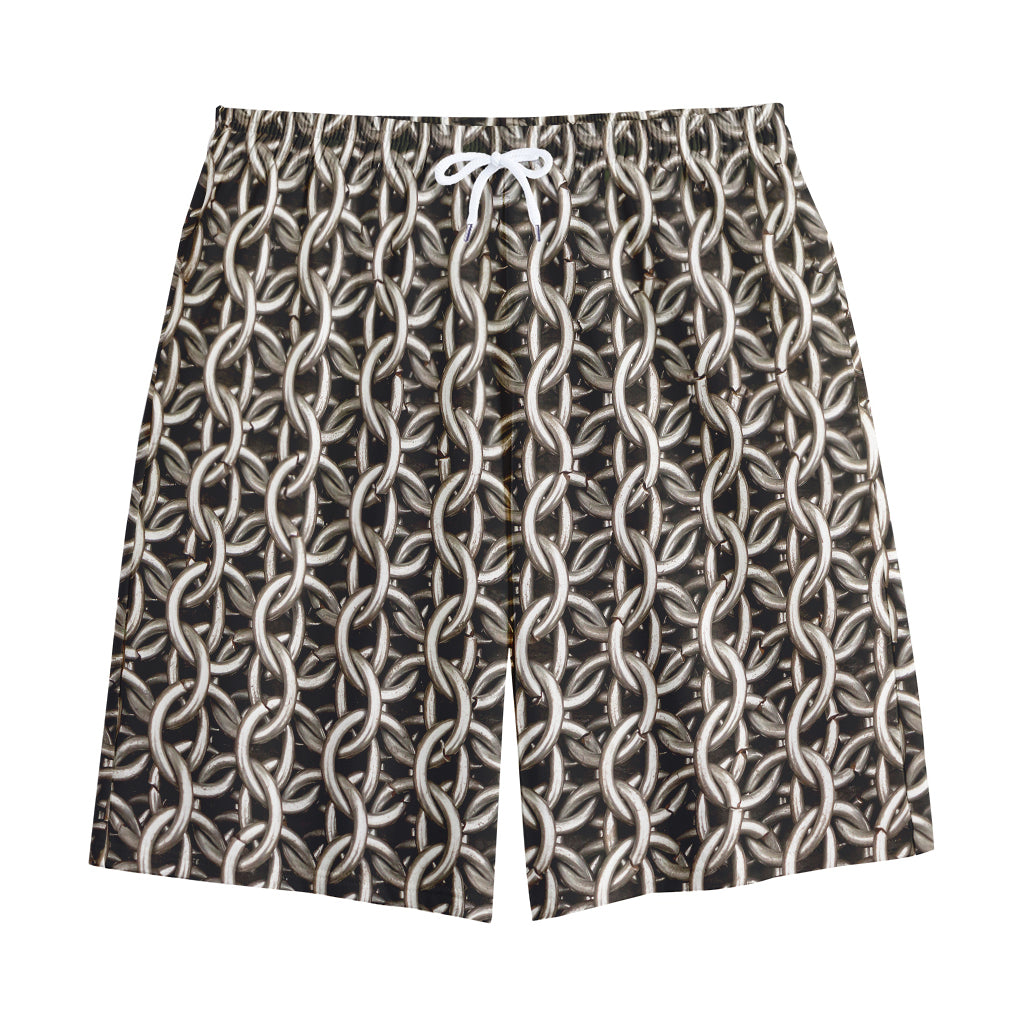 Chainmail Ring Print Cotton Shorts