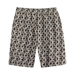 Chainmail Ring Print Cotton Shorts