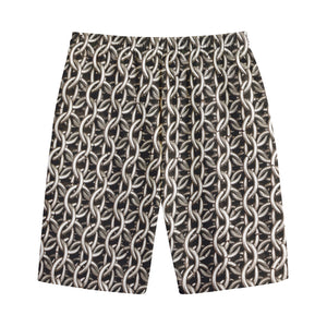 Chainmail Ring Print Cotton Shorts