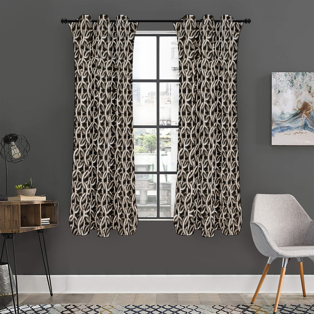 Chainmail Ring Print Curtain