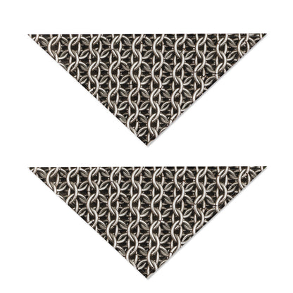 Chainmail Ring Print Dog Bandana