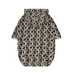 Chainmail Ring Print Dog Zip Up Hoodie