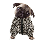 Chainmail Ring Print Dog Zip Up Jacket