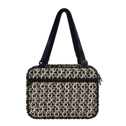 Chainmail Ring Print Double Strap Bible Bag