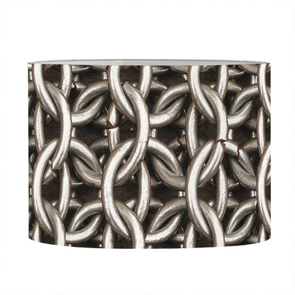 Chainmail Ring Print Drum Lamp Shade