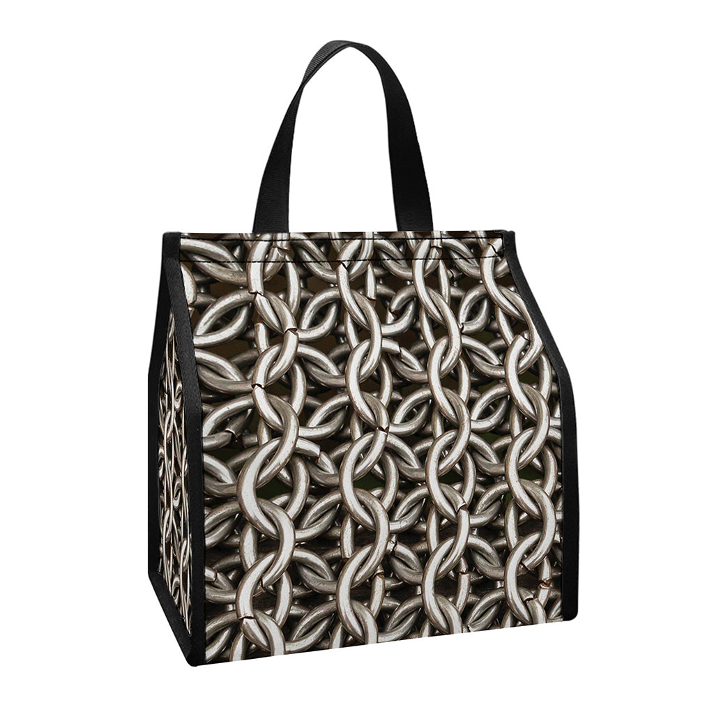 Chainmail Ring Print Insulated Lunch Tote
