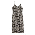 Chainmail Ring Print Jersey Midi Cami Dress