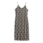 Chainmail Ring Print Jersey Midi Cami Dress