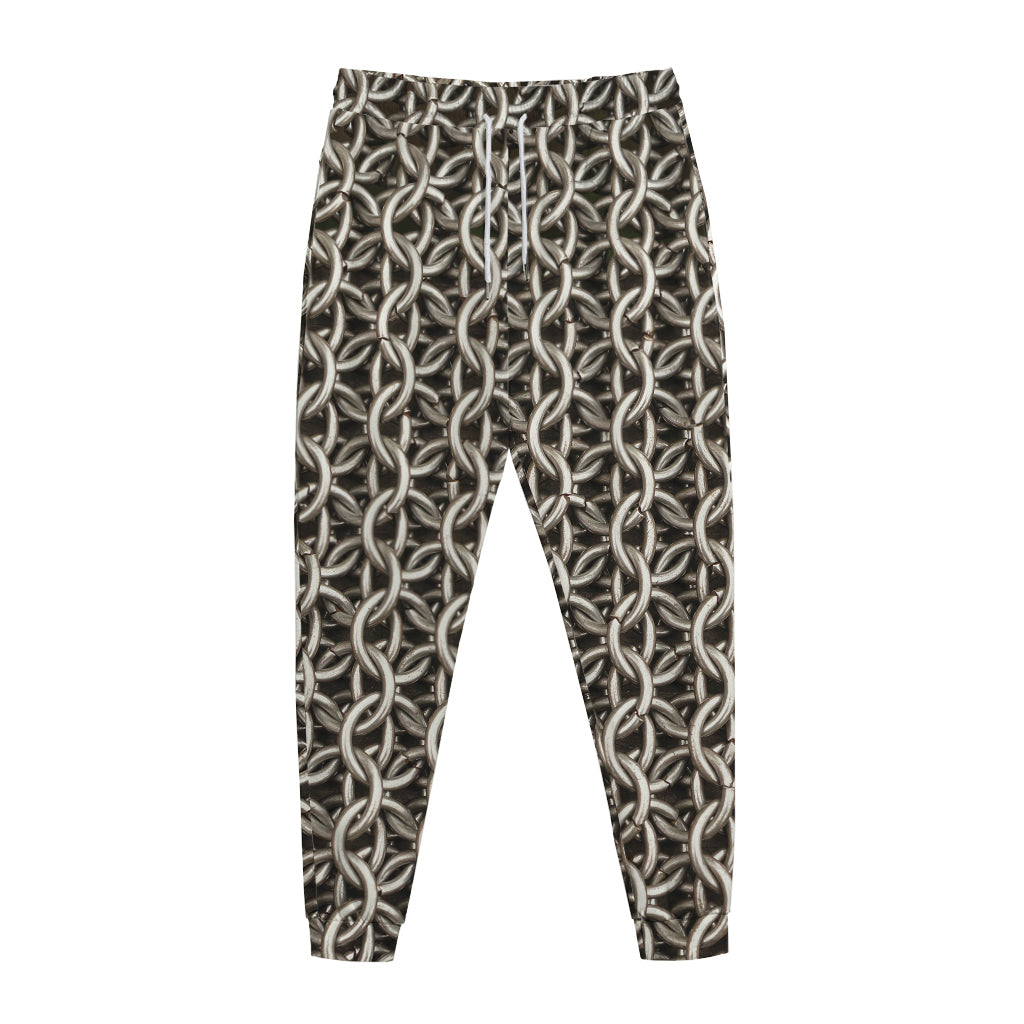 Chainmail Ring Print Jogger Pants