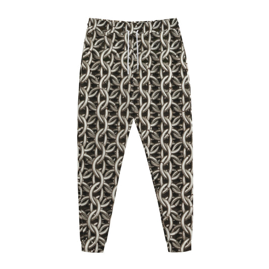 Chainmail Ring Print Jogger Pants