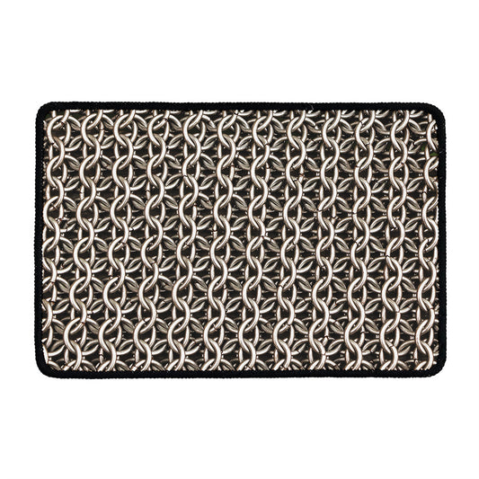 Chainmail Ring Print Kitchen Mat