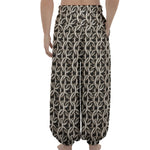 Chainmail Ring Print Lantern Pants