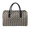 Chainmail Ring Print Leather Duffel Bag