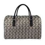 Chainmail Ring Print Leather Duffle Bag