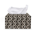 Chainmail Ring Print Leather Tissue Box Cover