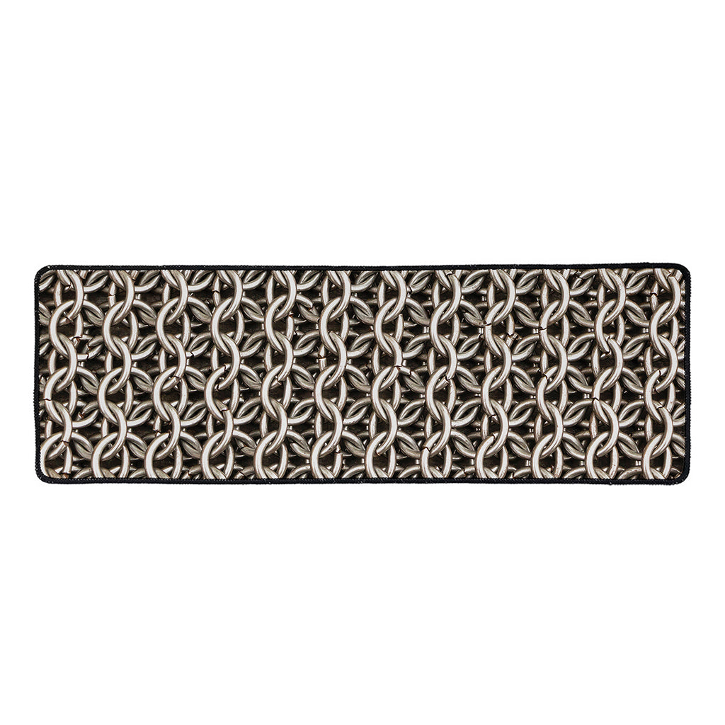 Chainmail Ring Print Long Kitchen Mat