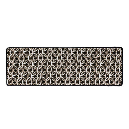 Chainmail Ring Print Long Kitchen Mat