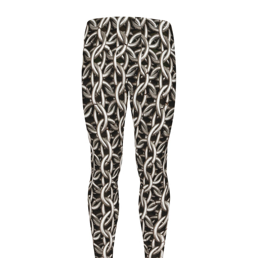 Chainmail Ring Print Men's leggings
