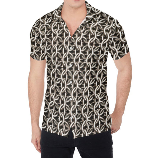 Chainmail Ring Print Men's Shirt