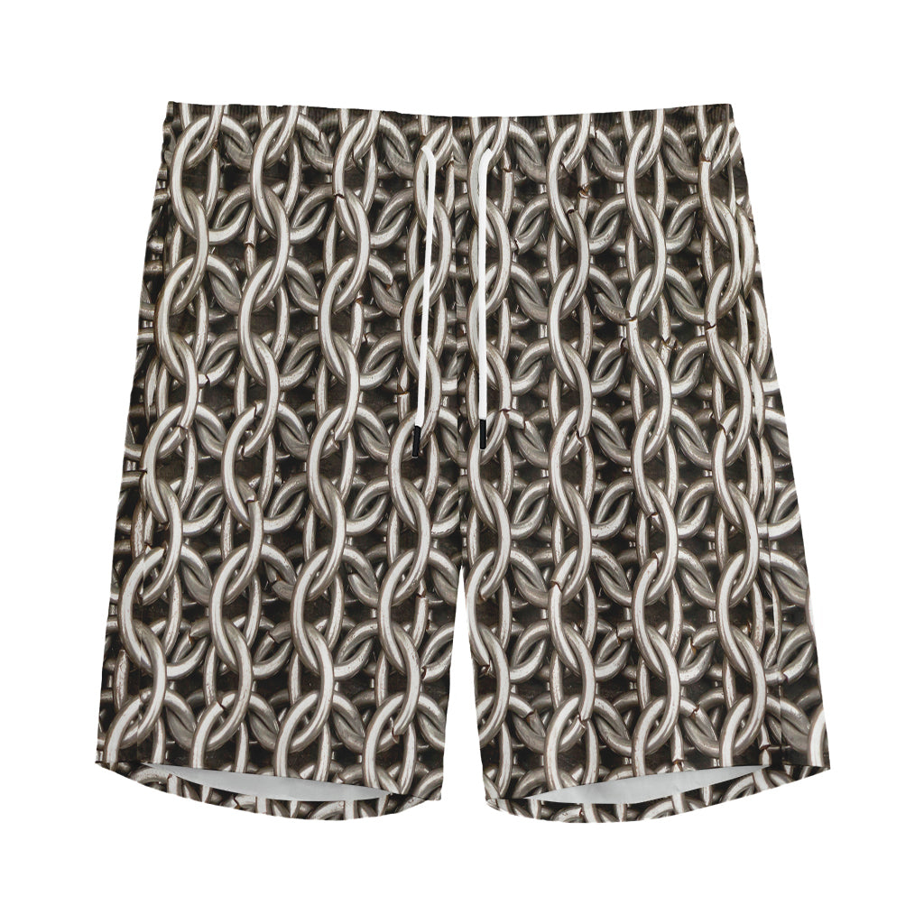 Chainmail Ring Print Men's Sports Shorts