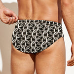Chainmail Ring Print Men's Swim Briefs