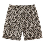 Chainmail Ring Print Men's Swim Trunks