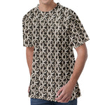 Chainmail Ring Print Men's Velvet T-Shirt