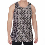Chainmail Ring Print Men's Velvet Tank Top